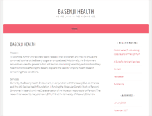 Tablet Screenshot of basenjihealth.org